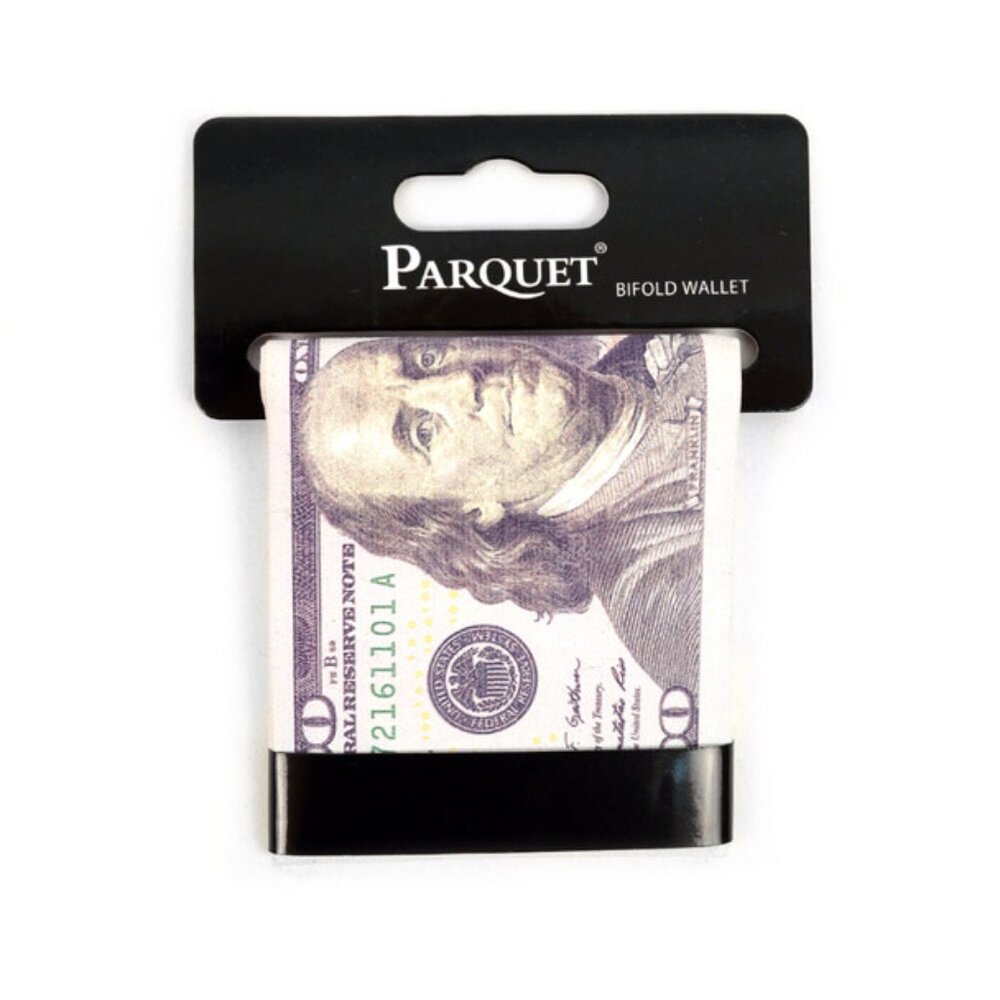 Hundred Dollar Wallet $100 Bill Print- Bi-Fold Style - Picture 5 of 10